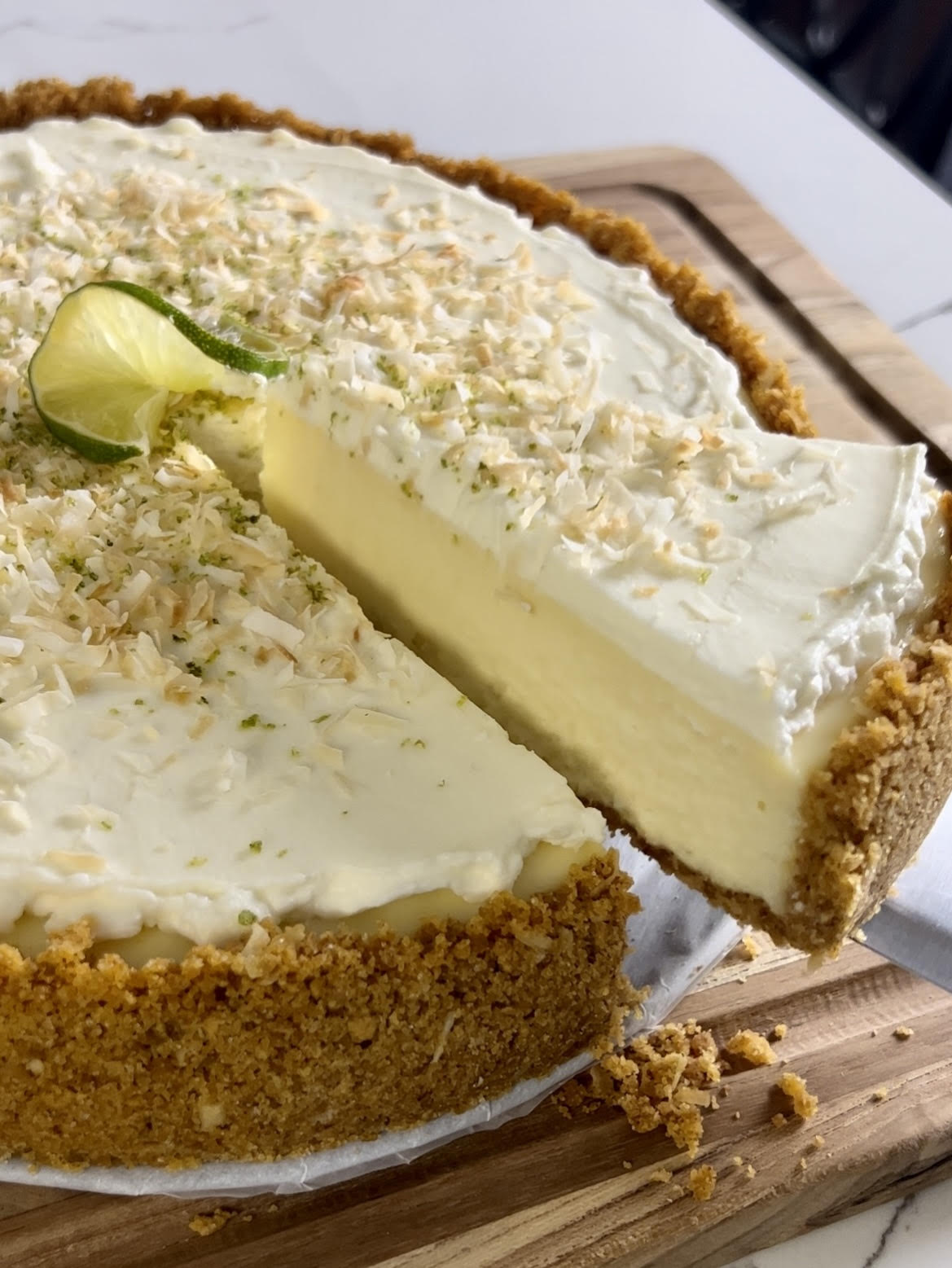 Coconut Key Lime Cheesecake