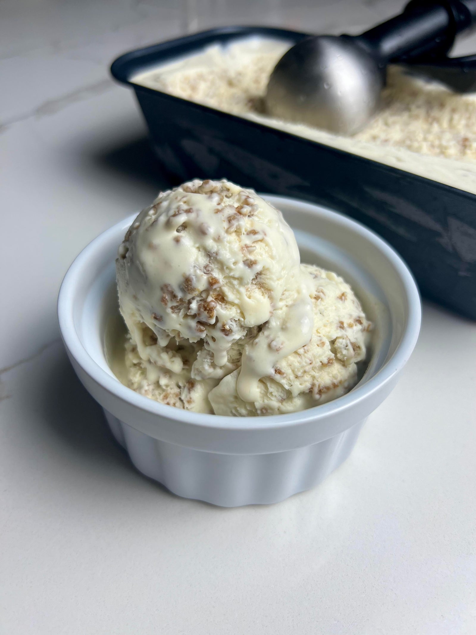 Coconut White Rum Grape-Nut Ice Cream