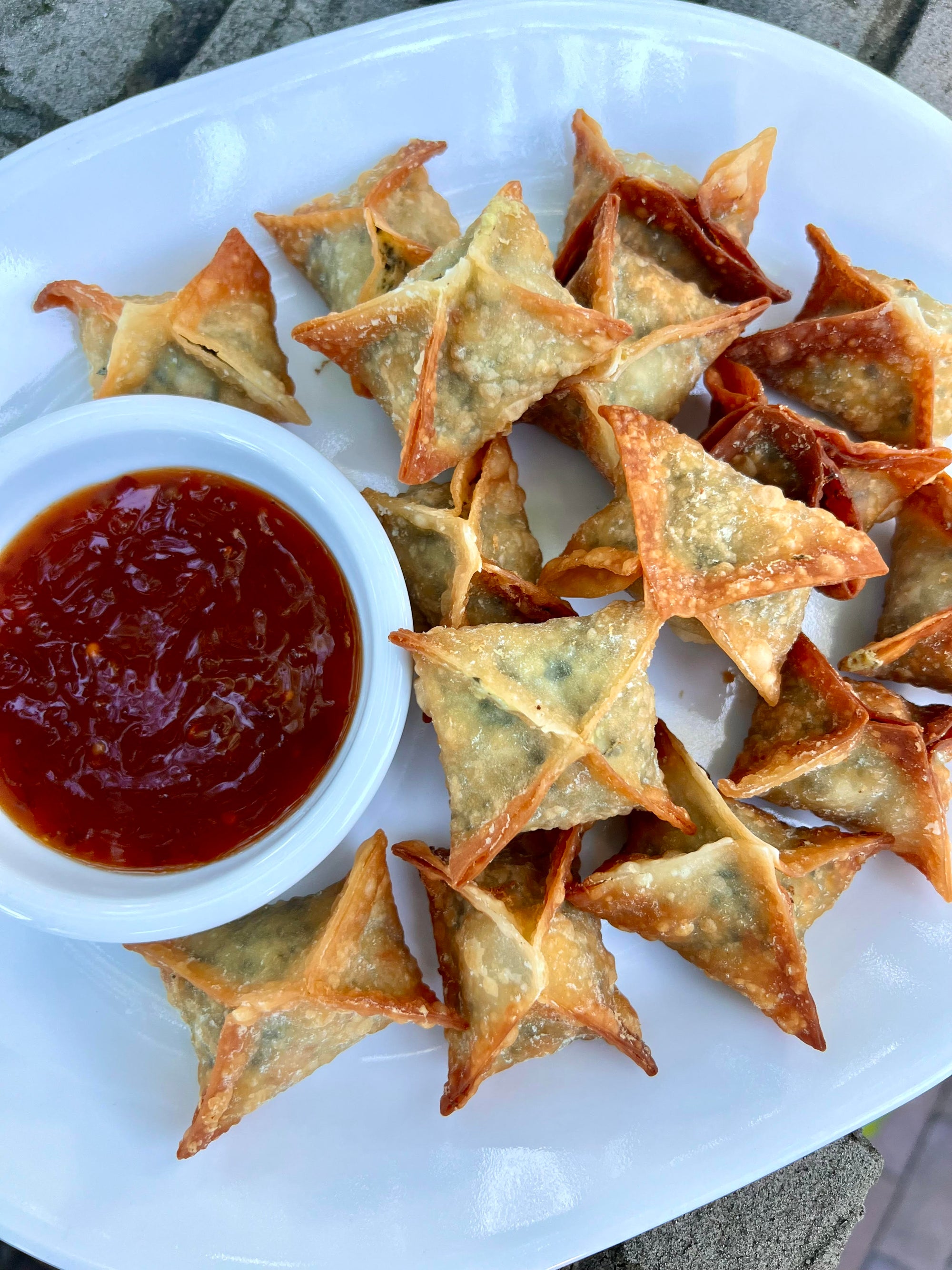 Crab & Callaloo Rangoon