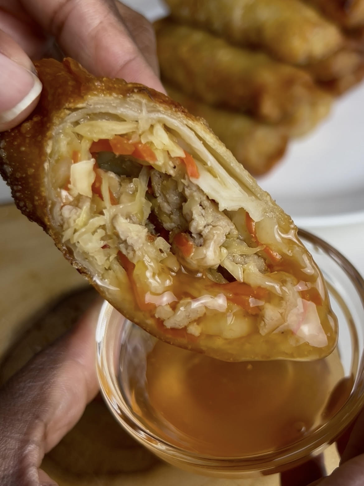 Ground Chicken Egg Rolls