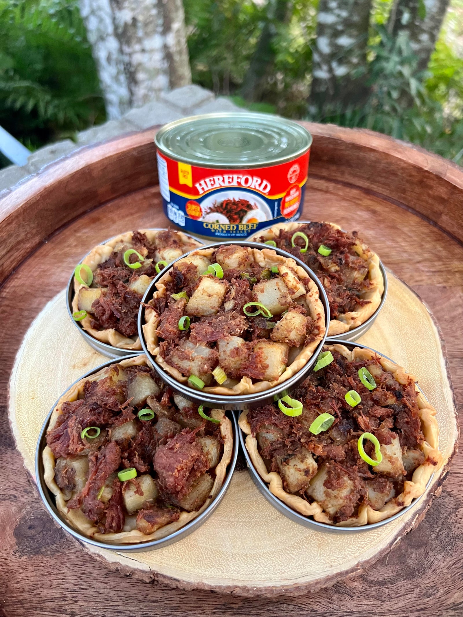 Mini Chunky Corned Beef Hash Pies