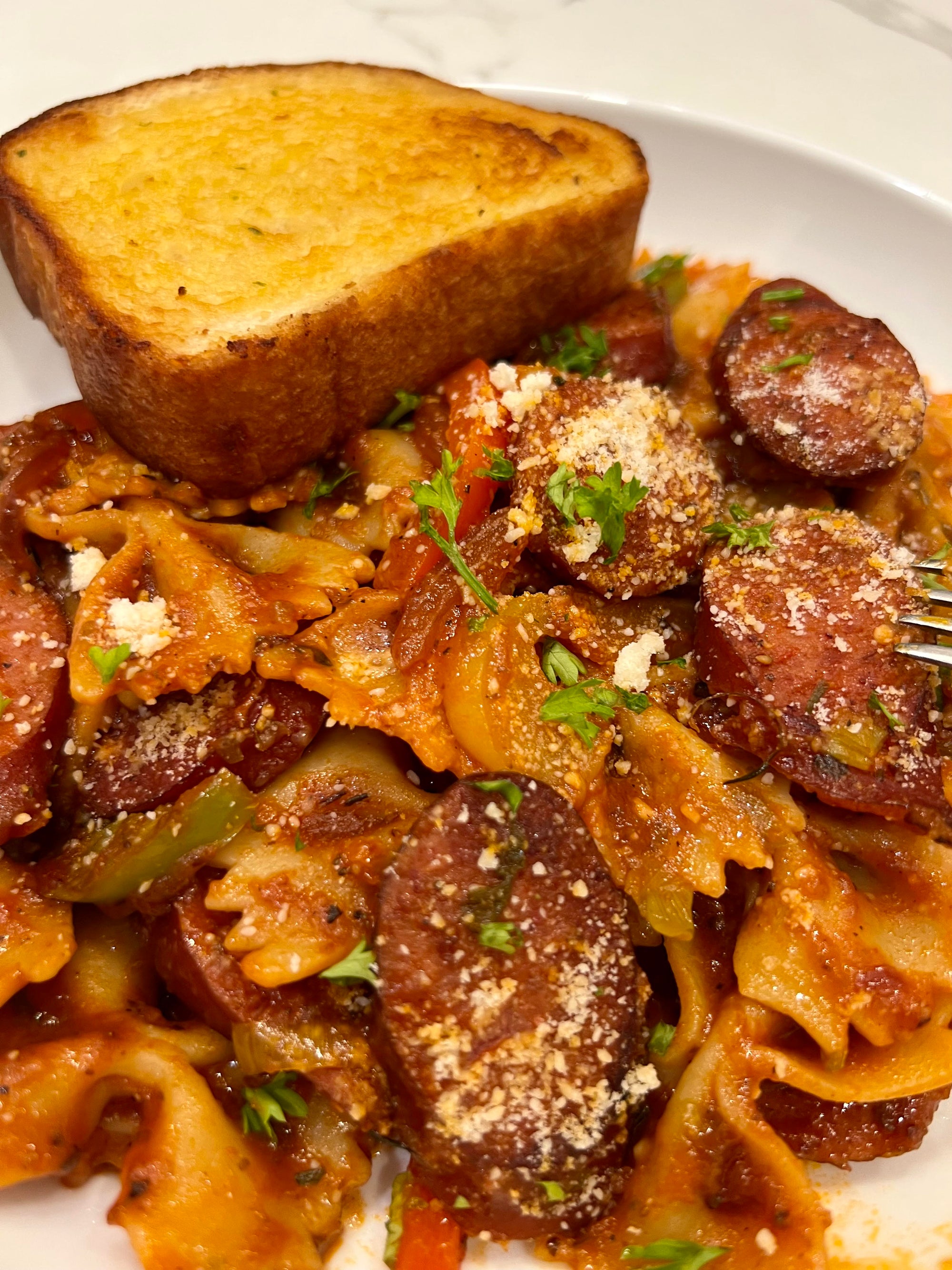 Pasta with Sausage & Peppers