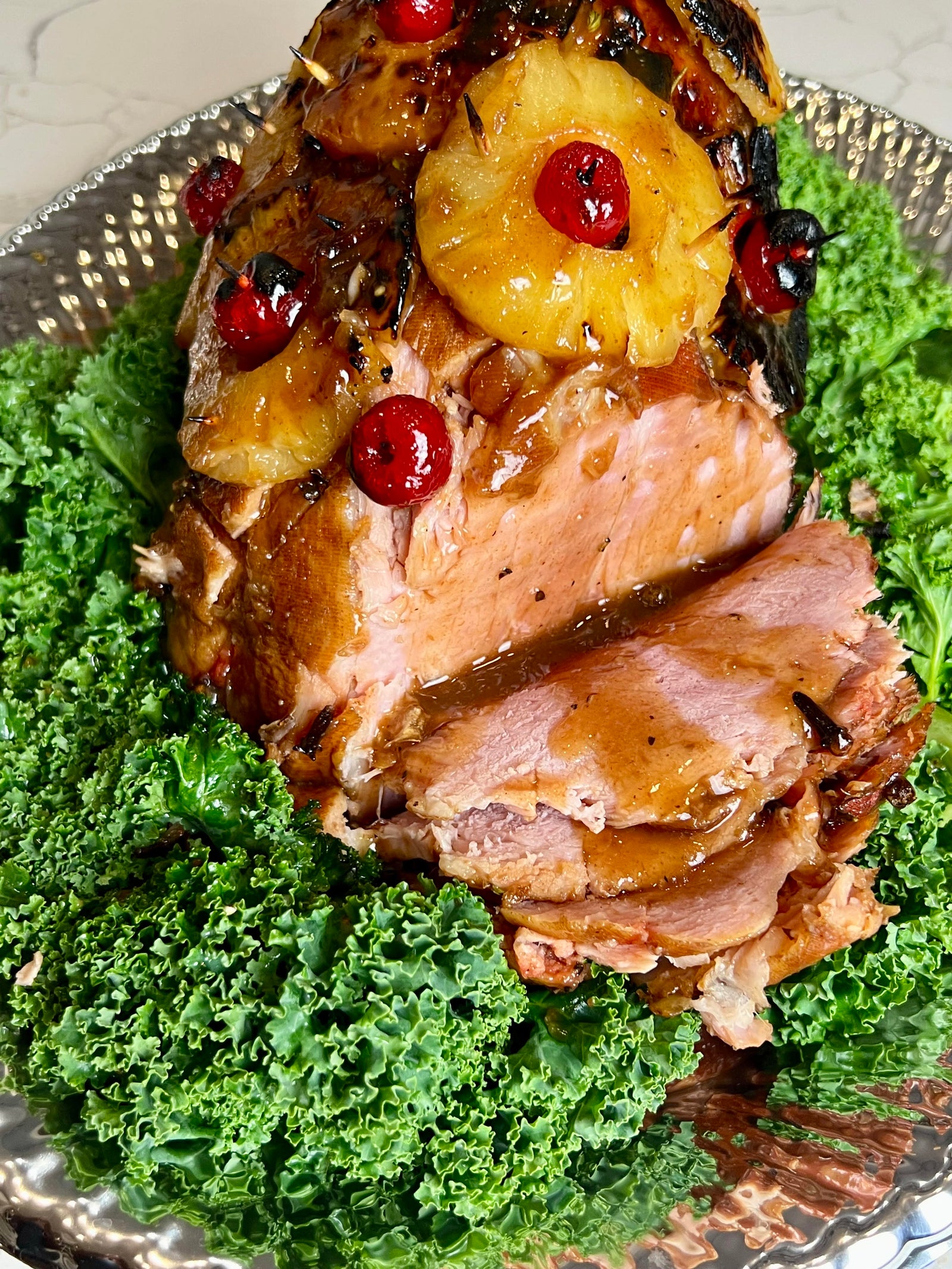 Pineapple Guava-Glazed Christmas Ham