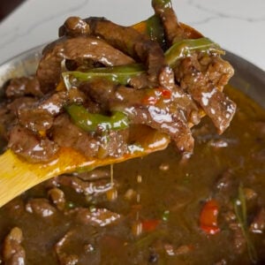 Jamaican-style pepper steak