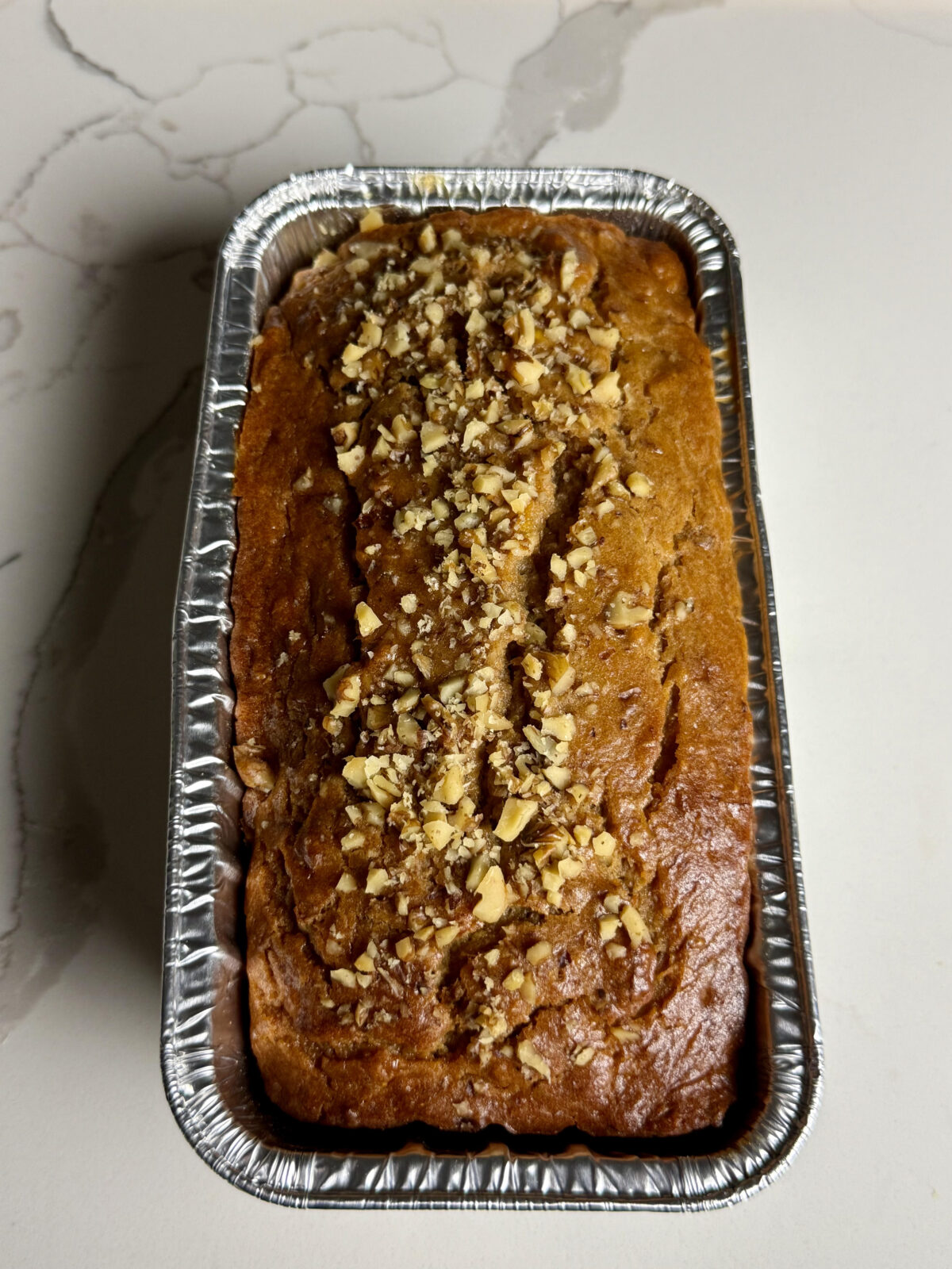Sweet Potato Plantain Bread out of the oven